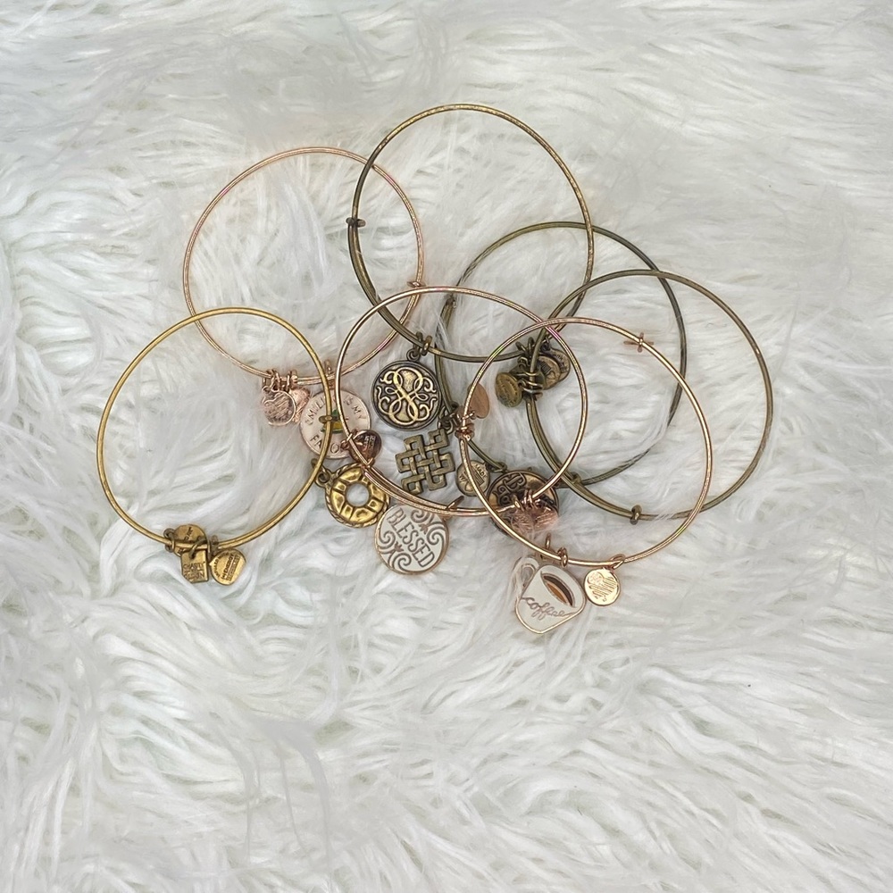 Bundle of 7 Alex And Ani bracelets